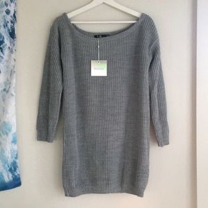 Misguided off the shoulder knit dress